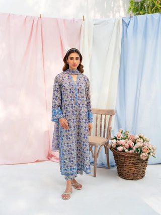 AGHANOOR 2 PIECE - EMBROIDERED LAWN SUIT