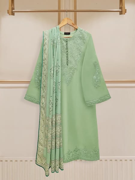 PURE EMBROIDERED LAWN SUIT