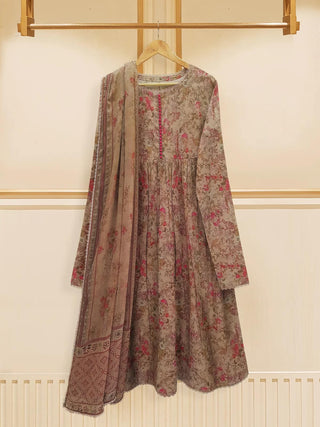 AGHANOOR 3 PIECE - DIGITAL PRINTED LAWN FROCK