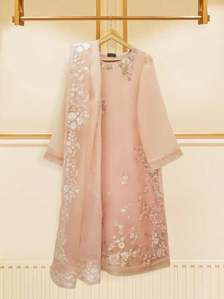 AGHANOOR 3 PIECE - PURE ORGANZA EMBROIDERED SUIT