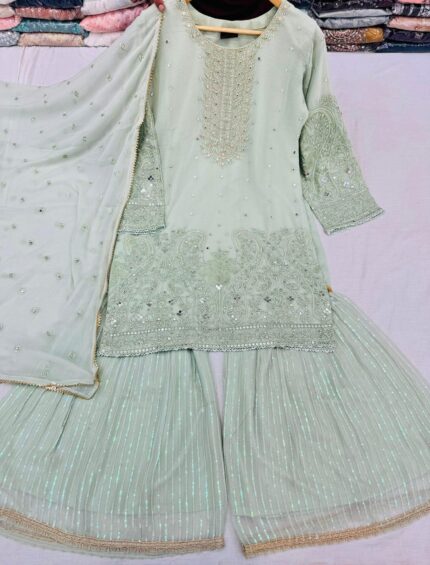 3 Pcs - Chiffon Gharara